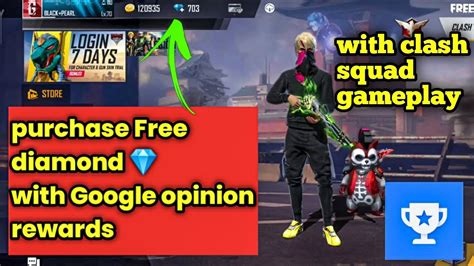 Purchase Free Fire Diamond With Google Opinion Rewards Clash Squad