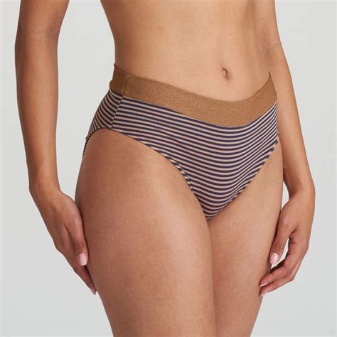 Bikini A Rayas Braga Alta Unas Con Descuentos Bikini A Rayas