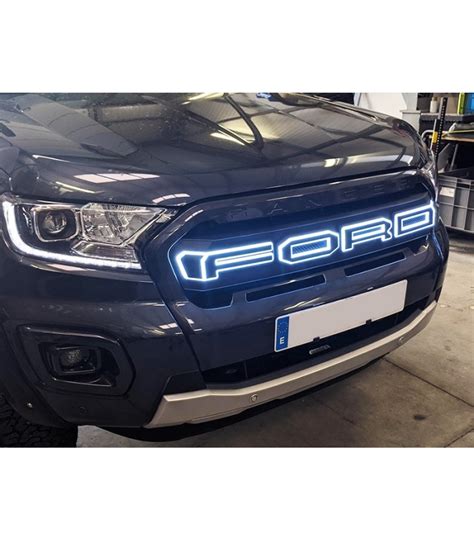 Parrilla Frontal Con Led Para Ford Ranger T6 4x4