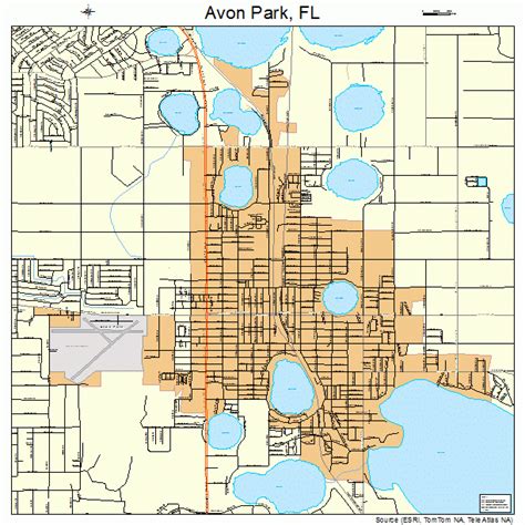 Avon Park Florida Street Map 1202750