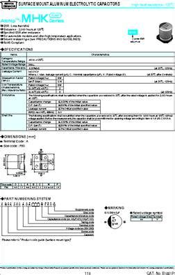 EMHK350ADA470MF80G Datasheet United Chemi Con MHK Series AEC Q200