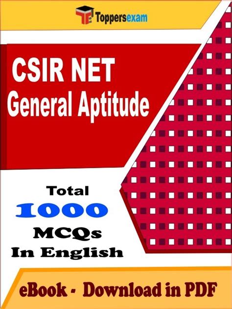 Csir Net General Aptitude Book Pdf July Toppersexam