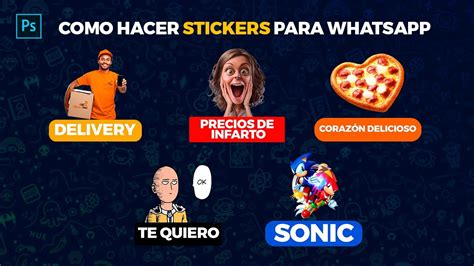 🥇 Como Crear Tus Stickers Personalizados En Whatsapp Photoshop Totalmente Personalizados Youtube