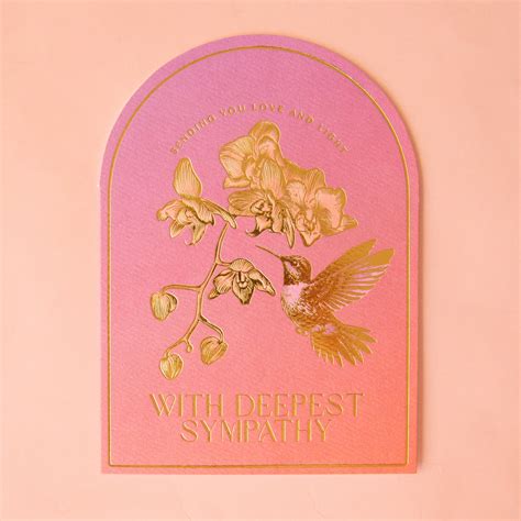 Deepest Sympathies Card – Pigment