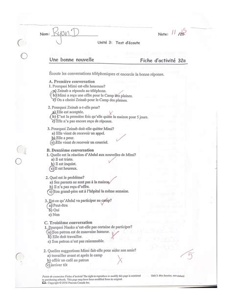 Tricolore French Textbook Answers 4
