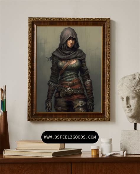 Dnd Art Rogue Fast Download Art Thinking of You Gift Dnd Decor - Etsy