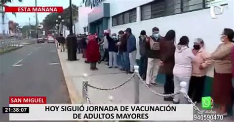 Chorrillos Adultos Mayores Tuvieron Que Esperar