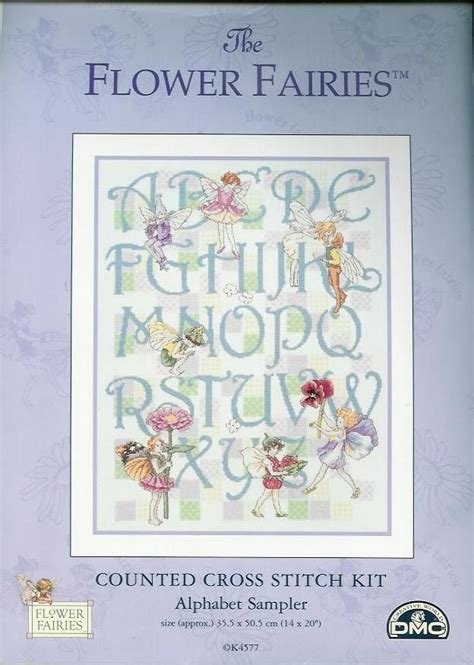 Cross Stitch Fairies Flower Fairies Alphabet Sampler Cicely Mary Barker Free Pattern