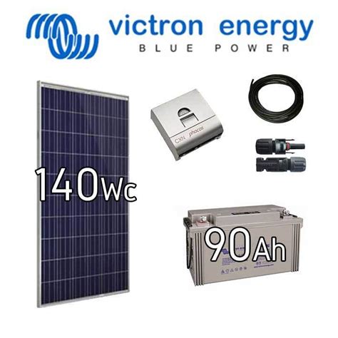 Kit solaire photovoltaïque Victron 12v 140Wc batterie 90Ah