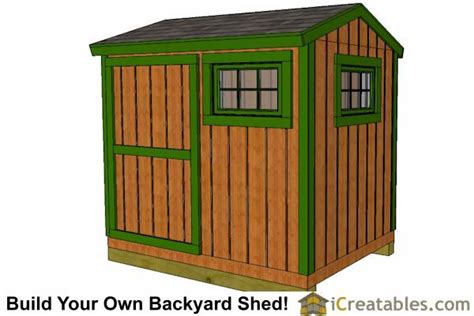 6x8 Shed Plans | 6x8 Storage Shed Plans | Icreatables.com | Shed plans, Storage shed plans, Diy shed