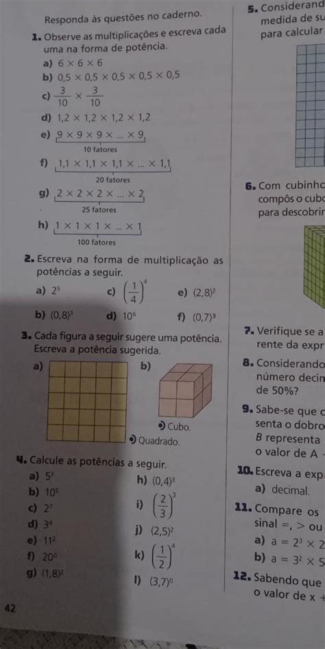 Observe As Multiplica Es E Escreva Cada Uma Na Forma De Pot Ncia