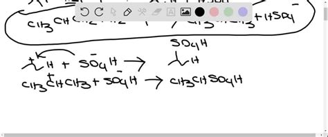 Solved Propene Is Known To React With Concentrated Sulfuric Acid As Follows The Reaction