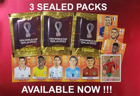 ADESIVI PANINI COPPA Del Mondo Qatar 2022 3 Confezioni Sigillate