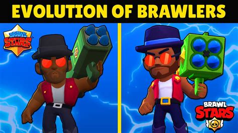 Brawlers Evolution Brawl Stars Old Vs New Youtube