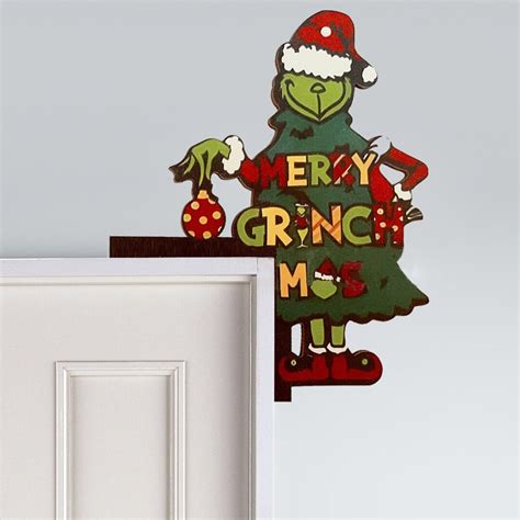 Grinch Door Corner Decor Christmas Door Corners Grinch Etsy