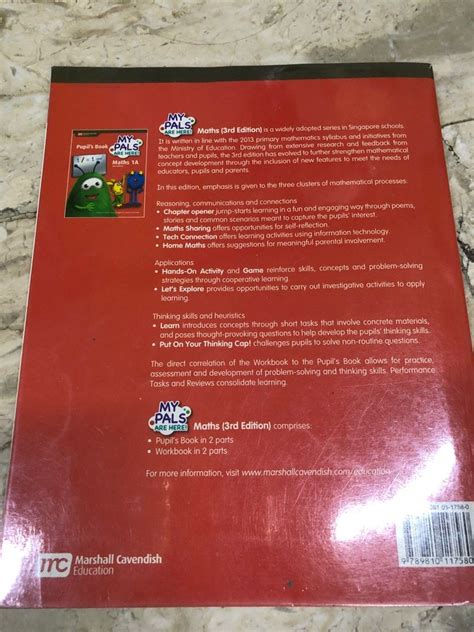 My Pals Are Here Math 1A 3rd Edition Pupils Book With Few Missing Pages