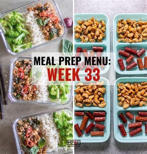 Meal Prep Menu 2023 Week 33 | Meal Prep on Fleek