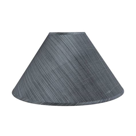 Aspen Creative Hardback Empire Shaped Spider Construction Lamp Shade In Grey And Black 6 X 19 X