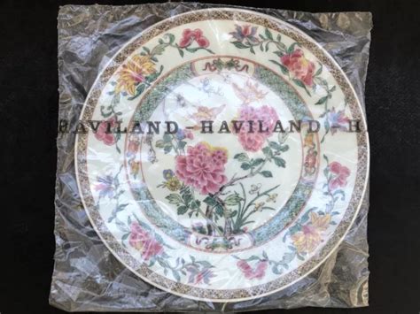 Rare Sublime Assiette Porcelaine Haviland Limoges Puiforcat Kien Long