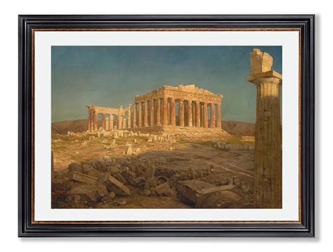 Framed Print Frederic Edwin Churchs The Parthenon North Of Chelsea