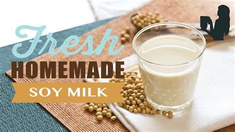 Fresh Homemade Soy Milk Recipe Made Using A Vitamix Or Blendtec Commercial Blender Youtube