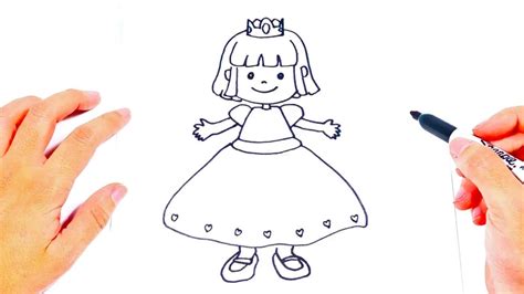 How to draw a Princess | Learning drawing for kids