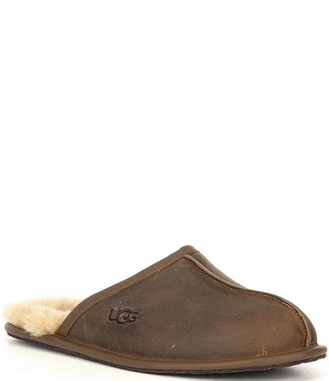 UGG Men's Scuff Leather Slippers | Dillard's