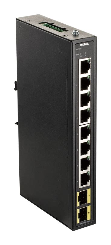 DIS 100G 10S Industrial Gigabit Unmanaged Switch With 2 SFP Slots D