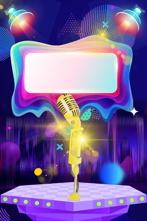 Singing Competition Poster Background Material Wallpaper Image For Free