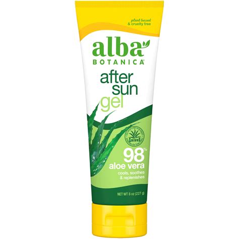 Alba Botanica Aloe Vera After Sun Gel Oz Walmart