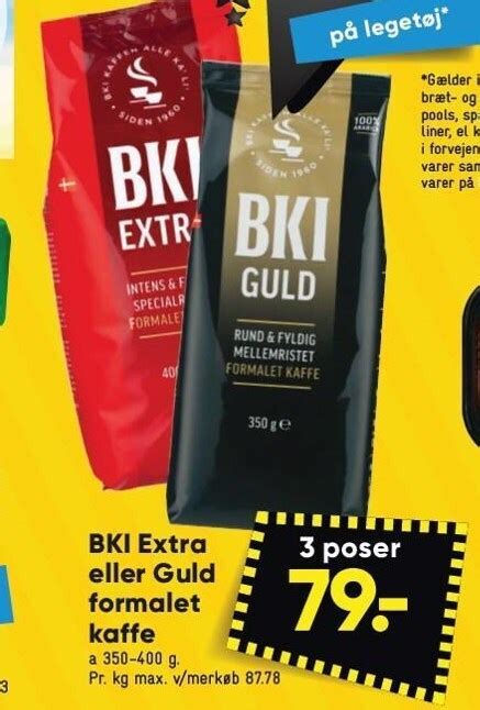 Bki Extra El Guld Formalet Kaffe Tilbud Hos Bilka