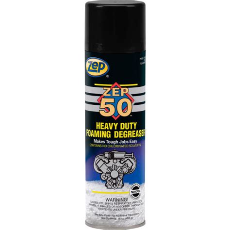 Zep Heavy Duty Foaming Aerosol Degreaser 16 Oz Aerosol Can 12 Canscase