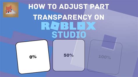 How To Adjust Transparency On Roblox Studio YouTube