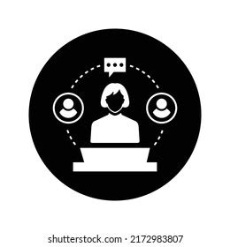 Workflow Icon Monochrome Sign Project Development Stock Vector Royalty