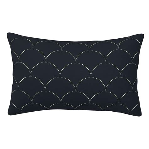 Adobk Black Fish Scales Print Pillow Cases Standard Size Black Fish