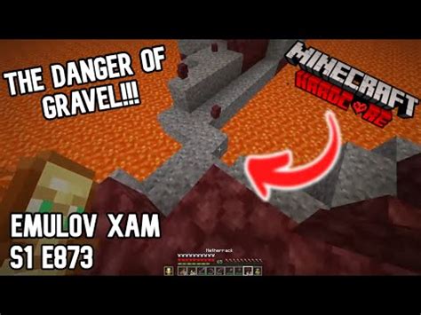 The Danger Of Gravel Minecraft Hardcore Let S Play S1 E873 YouTube