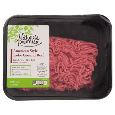 Save On Natures Promise Kobe Beef Ground American Style 80 Lean Fresh