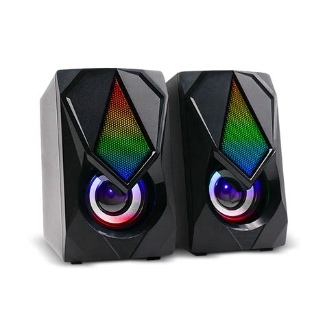 Caixa De Som Gamer W Rms Rgb Led Sp Multi Un Un Gamers