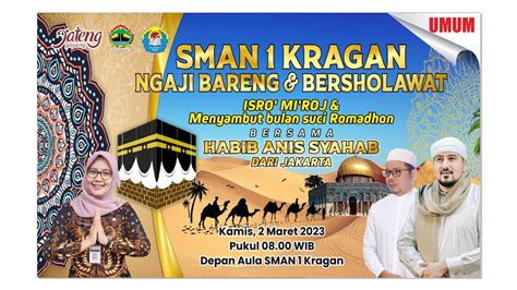 LIVE STREAMING SMA N 1 KRAGAN NGAJI BARENG BERSHOLAWAT BERSAMA