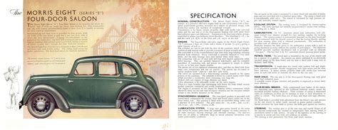 1945 Morris Eight Series E Brochure