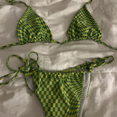 Green Bikini Similar To Frankies Tagged For Exposure Depop