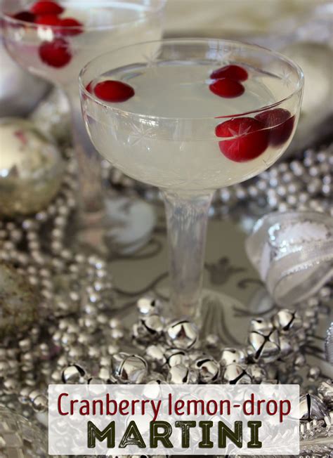 This Cranberry Lemon Drop Martini Is A Refreshing Holiday Cocktail Recipe Lemon Drop Martini