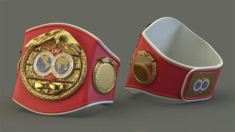 IBF Championship Belt Folded 3D Model $49 - .3ds .blend .c4d .fbx .max ...