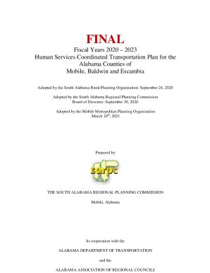 Fillable Online 2023 Human Services Coordinated Transportation Plan For