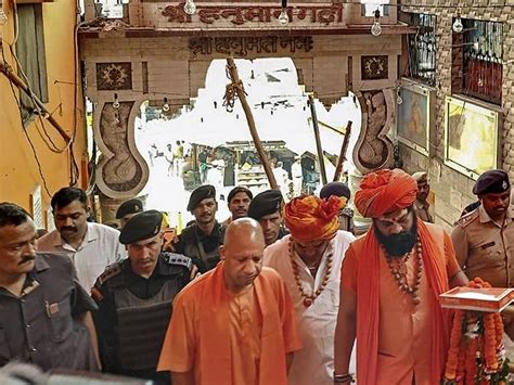 Up Cm Yogi Visits Ayodhya Takes Stock Of Ram Temple Construction Current Affairs News