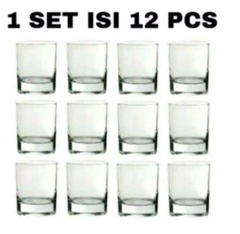 1 Set Gelas Sloki 12 Pcs Gelas Mini Gelas Kaca Marines Lazada Indonesia