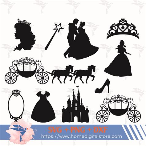 Disney Princess Vector Clipart Disney Princess Svg Disney Princess