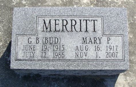 George Bradford Bud” Merritt 1915 1986 Homenaje De Find A Grave