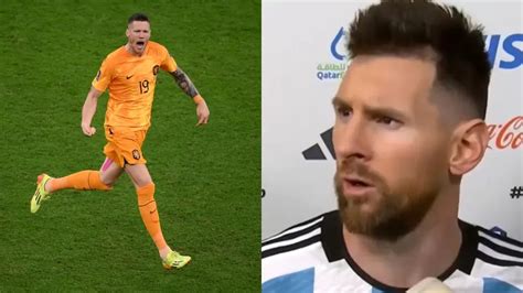 Messi explicó por qué se enojó con Weghorst a quien le dijo qué mirás