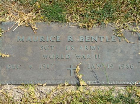 Maurice R Bentley 1917 1986 Find A Grave äreminne